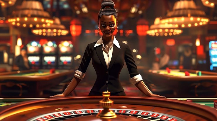 Pemain menggunakan chat untuk berinteraksi dengan dealer di meja Sic Bo live